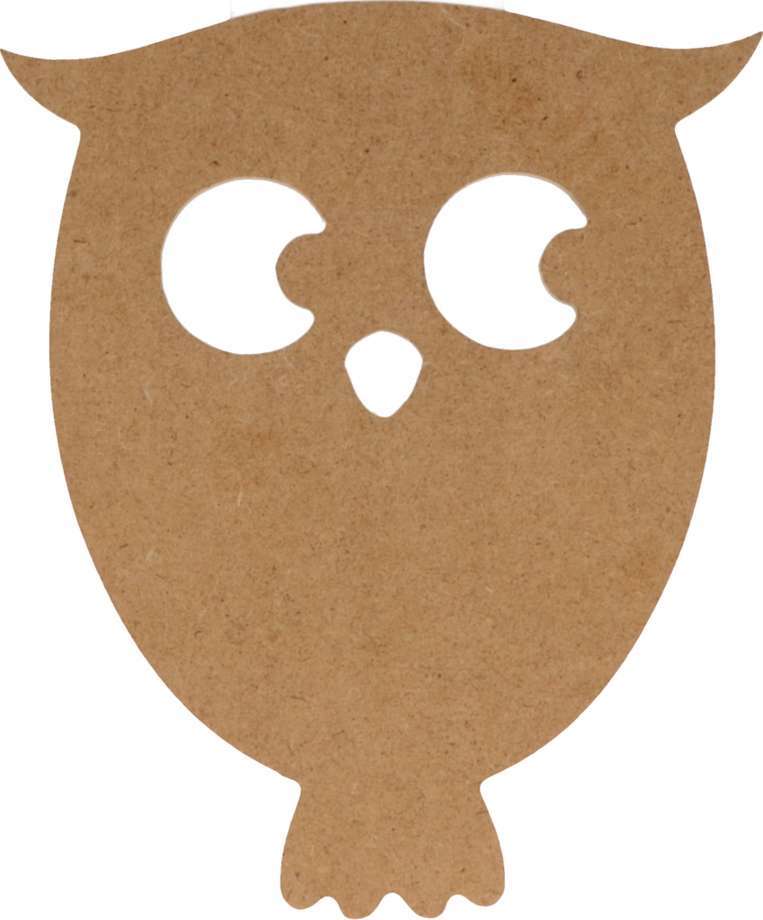 MDF-EULENSILHOUETTE, 15 CM
