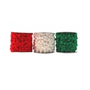 KERST POMPOM LINTJES, ASS. VAN 3 ROLLEN