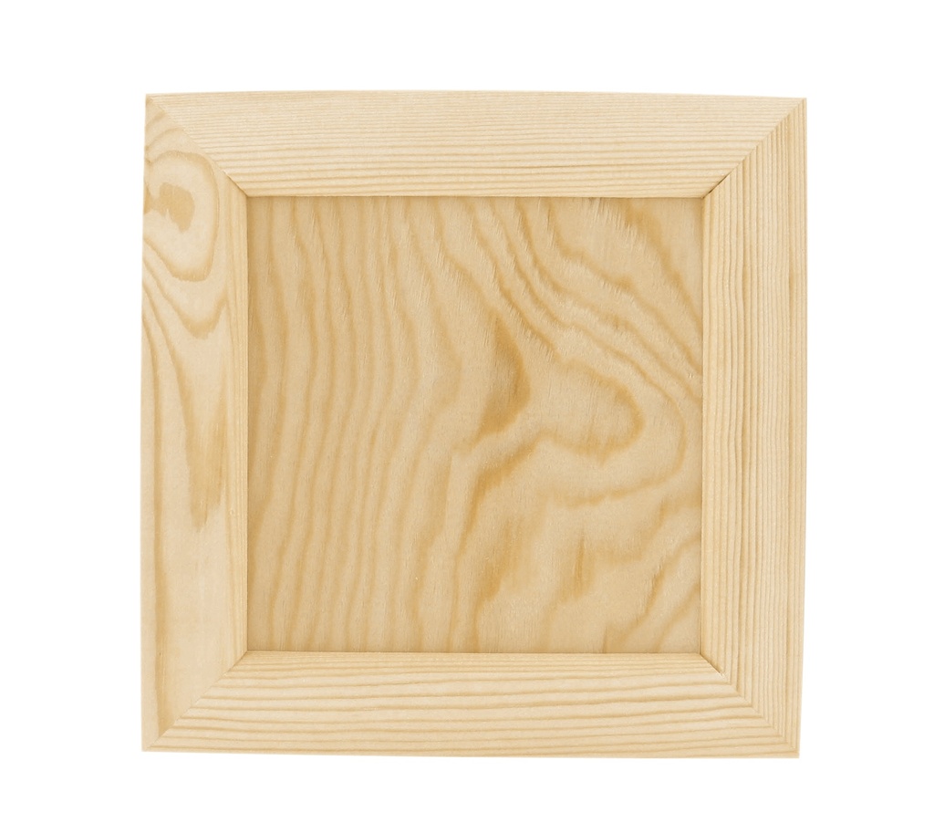 QUADRATISCHER HOLZRAHMEN, 21,5 X 21,5 CM