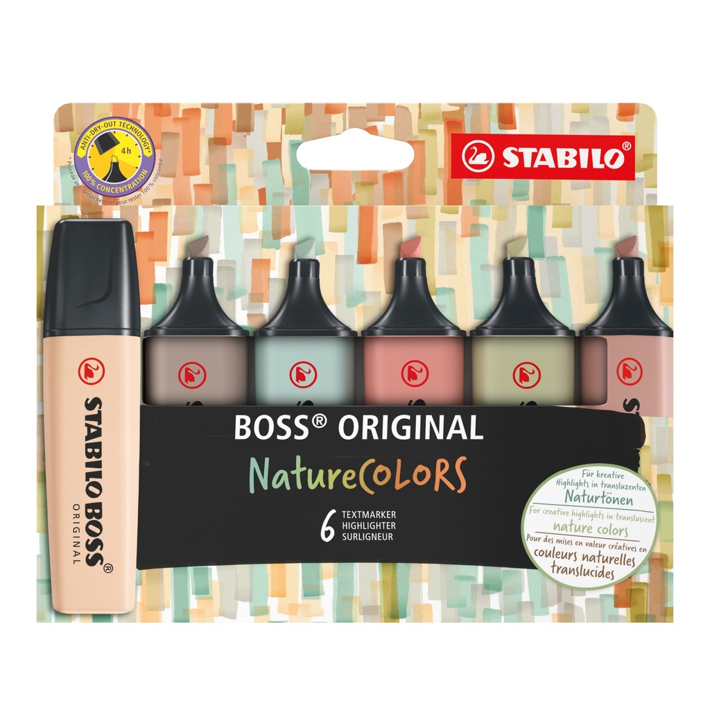 STABILO BOSS NatureCOLORS, 6er-Box