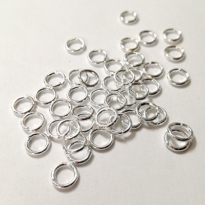 7MM ZILVEREN RONDE RINGEN, ZAKJE VAN 100
