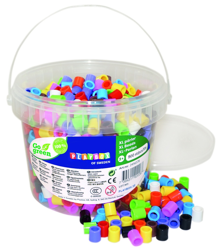 PERLES A REPASSER XL "GO GREEN", SEAU DE 900 PERLES