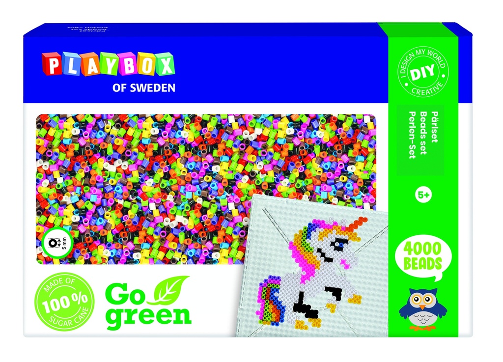 "GO GREEN" LEVENDIGE KLEUREN FUSE KRALEN, EMMER VAN 4000 STUKS