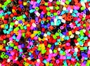 BRIGHT COLOURED FUSE BEADS, BUCKET OF 5000 PIECES