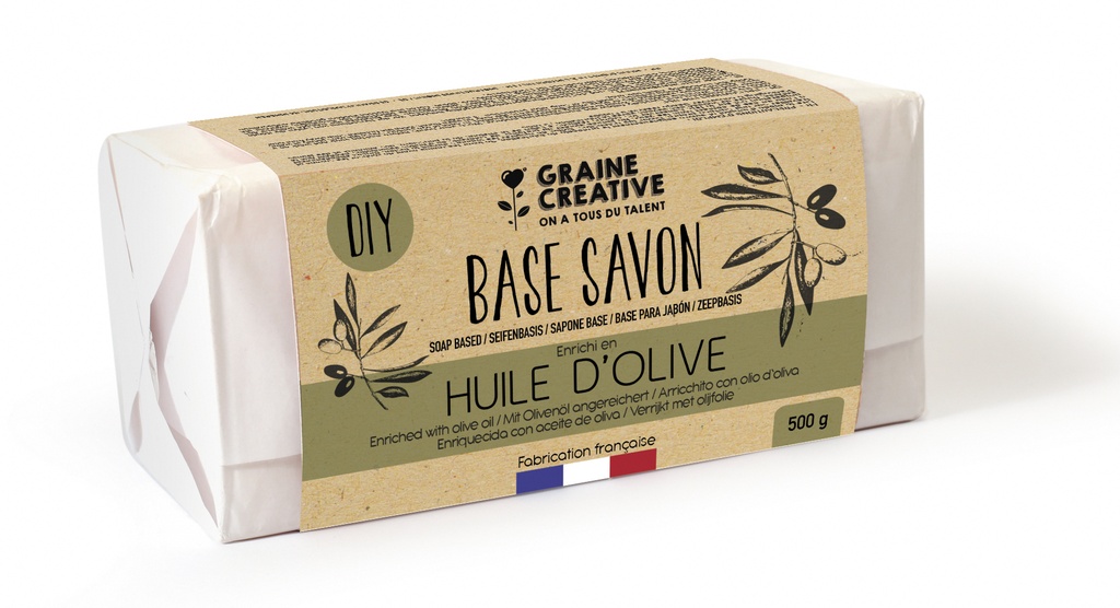 "OLIVE OIL" SOAP BASE, 500 GR