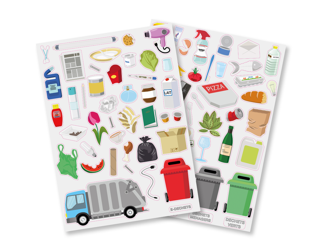 SELECTIEVE SORTEERSTICKERS, 2 VELLEN