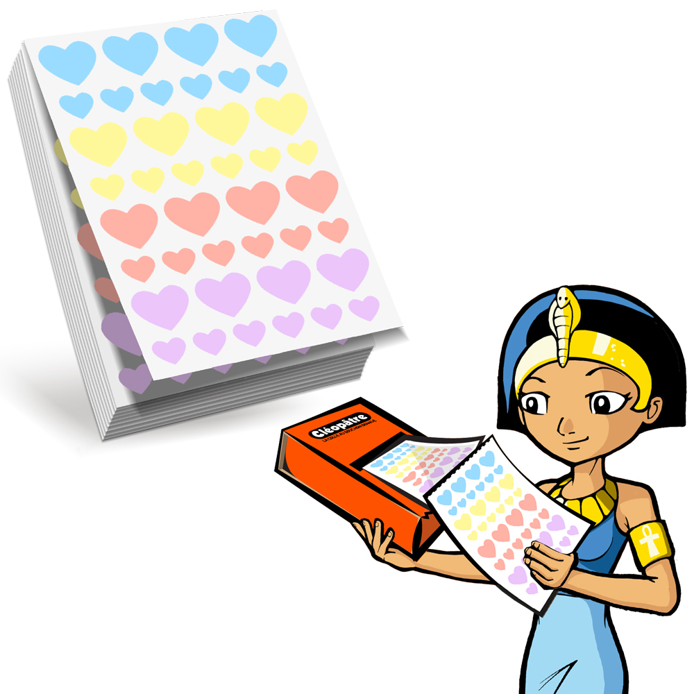 REFILL 1 SCREEN 60 SHEETS "ECO-PACK" HEARTS