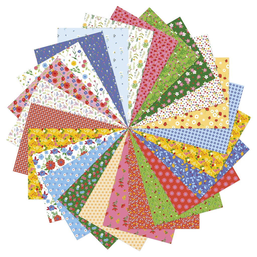 Blumenpapier, 96 Blatt