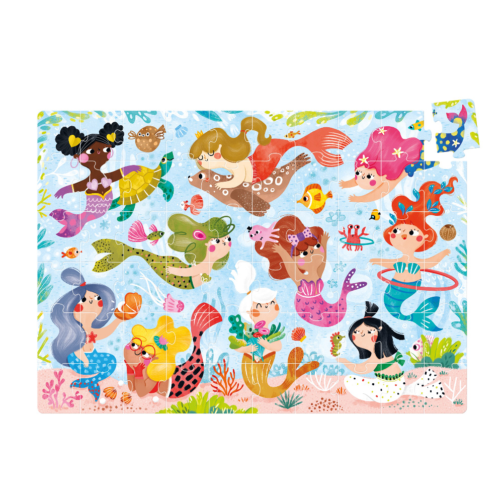 JUMBO PUZZLE THE MERMAIDS, 60 PCS