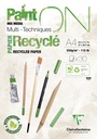 "RECYCLED" MULTITECHNISCHER BLOCK 250 G A4, 30 BLATT