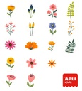 WILDFLOWER ADHESIVE STICKERS, ROLL