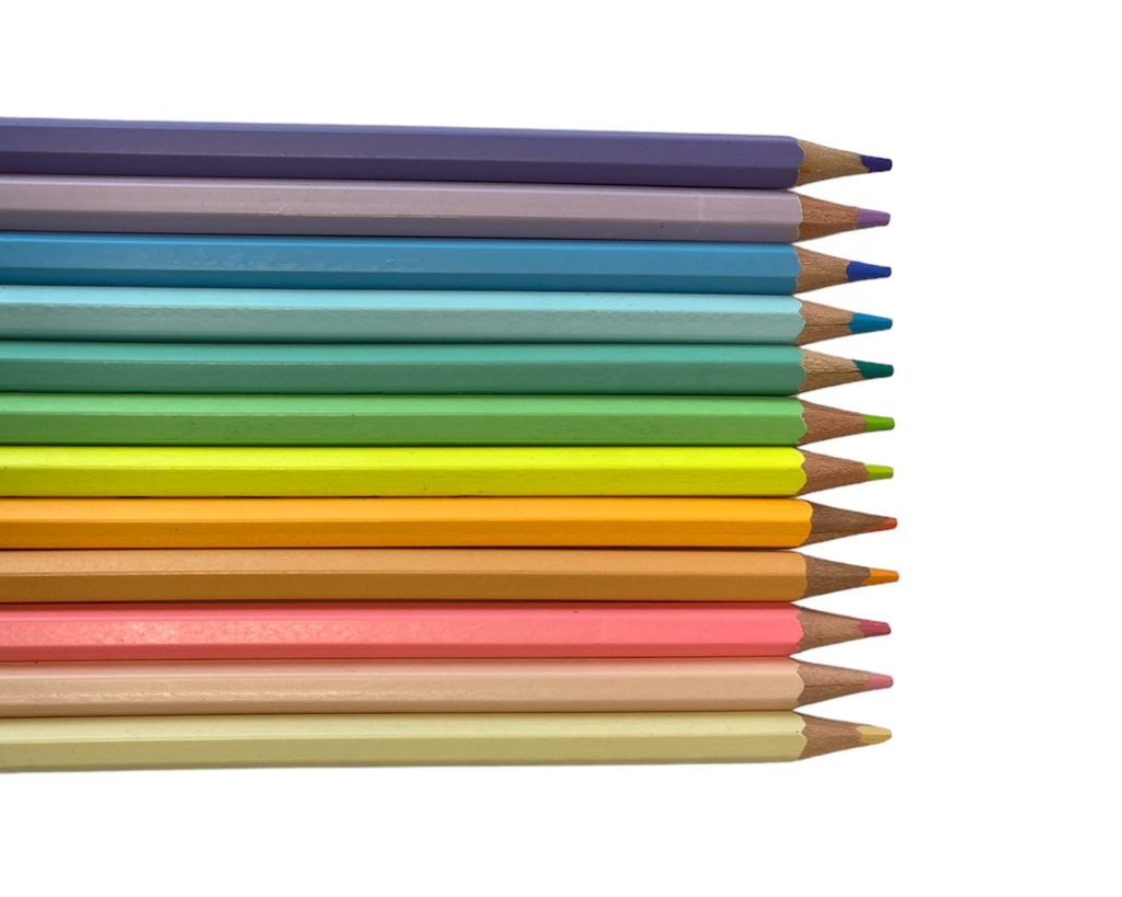 ECO-FRIENDLY PASTEL CRAYONS, PACK OF 12