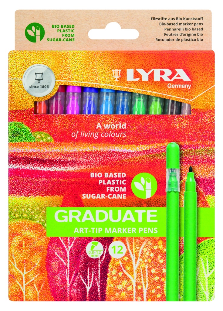"GRADUATE ART TIP" MALBESTIFTE, 12ER-PACK