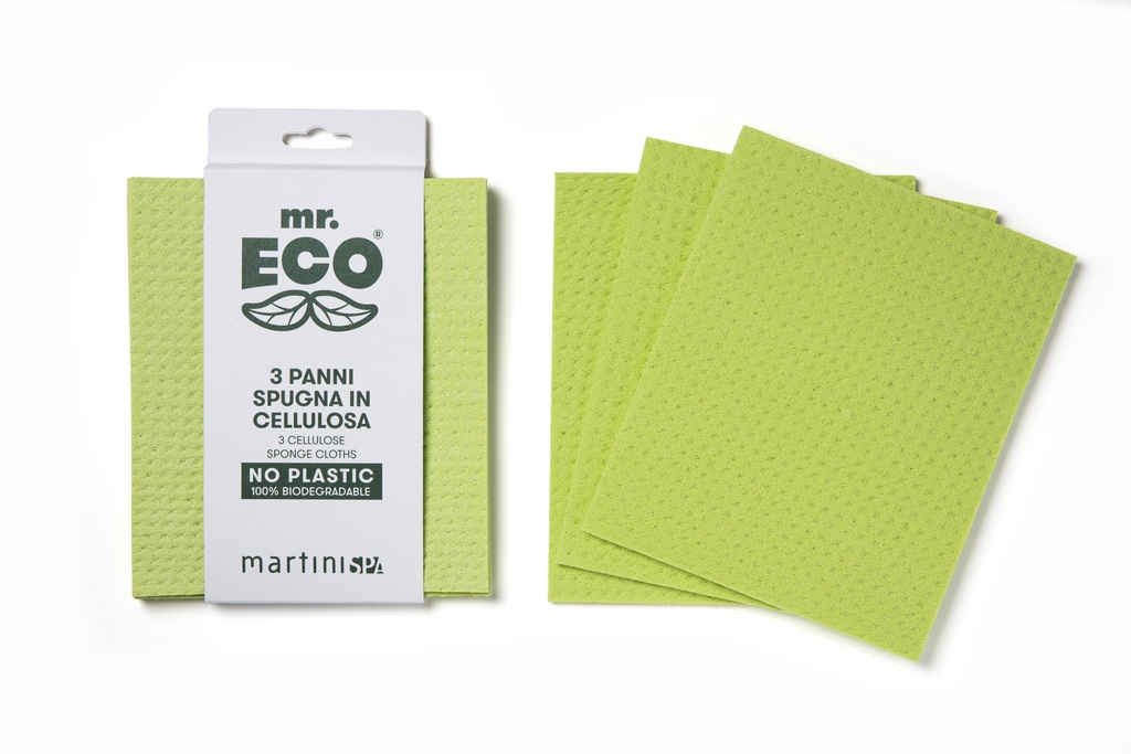 PLANTAARDIGE CELLULOSE SPONS MOP, PAK VAN 3