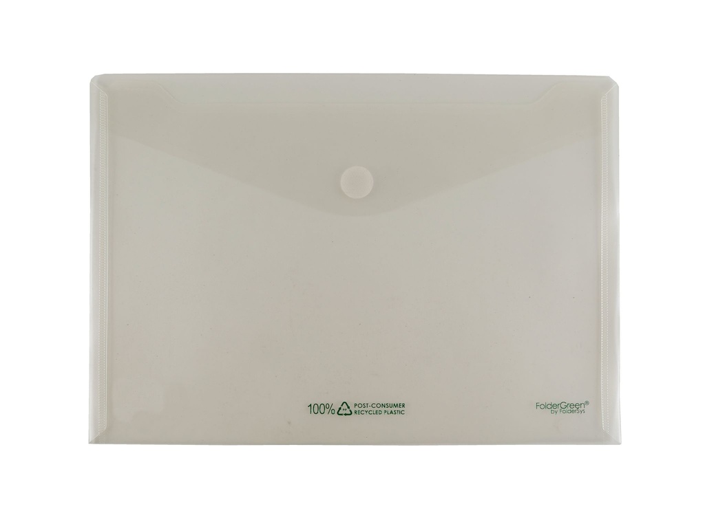 A4 MAPGROENE TRANSPARANTE ENVELOP VAK