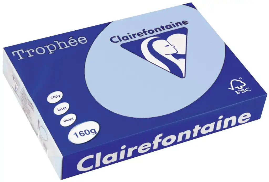 REPROPAPIER A4 160G HELLFARBIG /100 BLAU