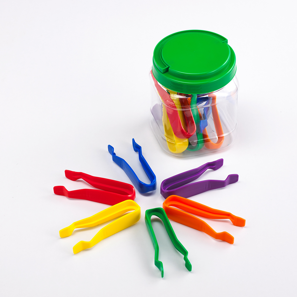 PINCES EN PLASTIQUE GEANTES, LOT DE 12