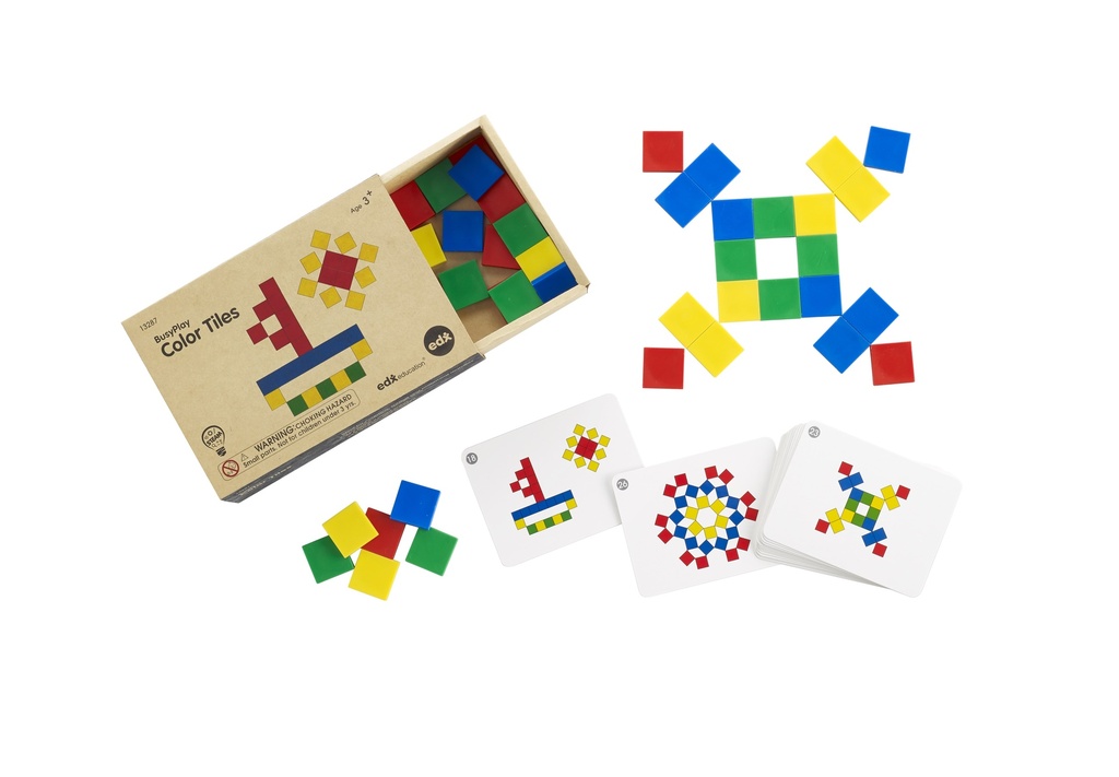 DRUK SPELEN: GEKLEURDE TEGELS