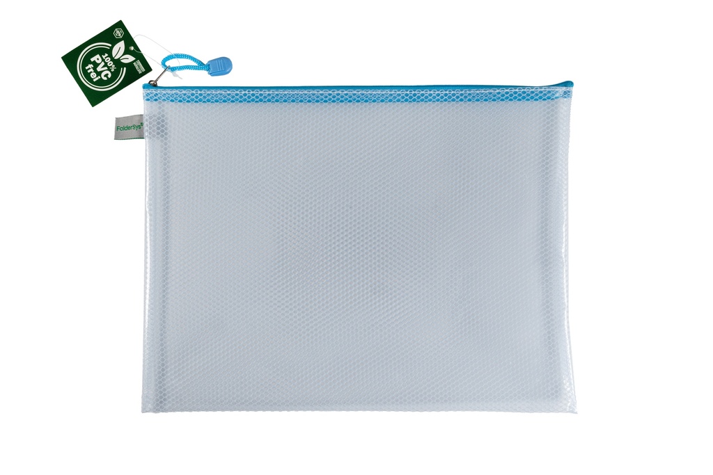 PVC-VRIJE A4-TAS, PASTELBLAUW