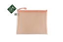 POCHETTE FOURRE-TOUT SANS PVC A5, ORANGE PASTEL