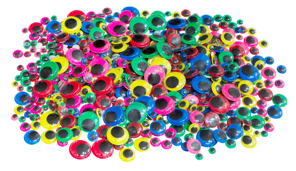 YEUX MOBILES ADHÉSIFS FONDS COLORÉS , SCHOOLPACK