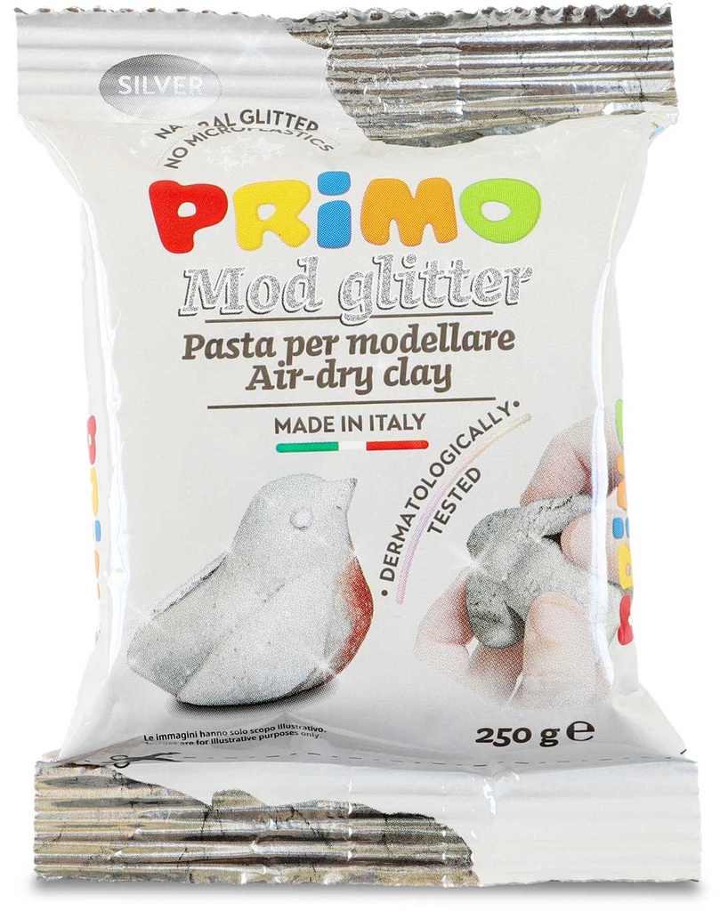 PRIMO MOD GLITTERGRIJS, 250GR