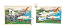 2-Level-Puzzle Das Flugzeug, 60 Teile