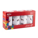 ANIMAL ADHESIVE STICKERS, 4 ROLLS