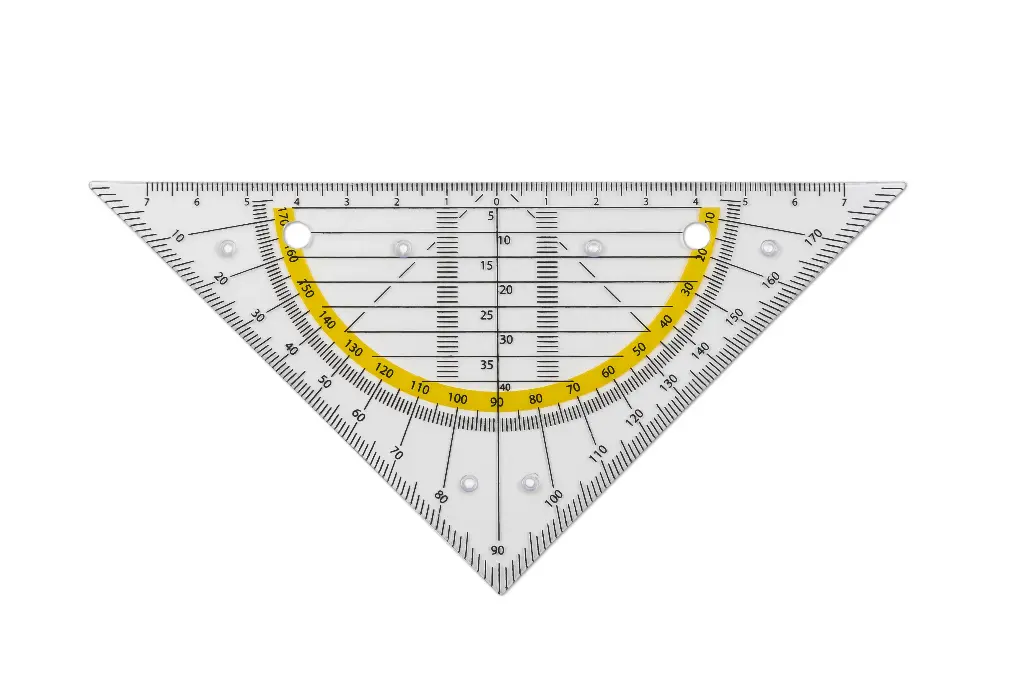 EQUERRE GEO 16CM FLEXIBLE + 2 TROUS