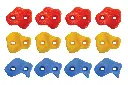 CLIMBING HOLDS, SET OF 12
