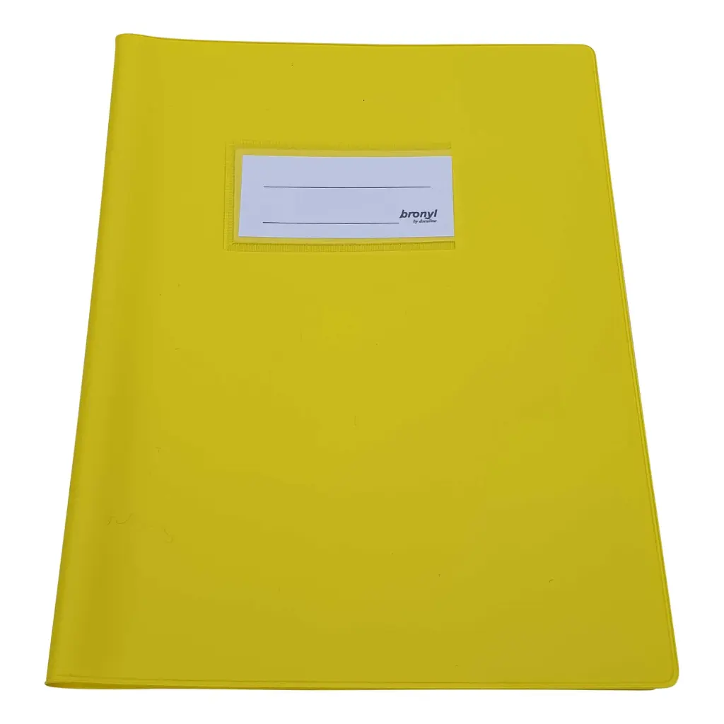 A5 YELLOW OPAQUE NOTEBOOK COVERS, PACK OF 10