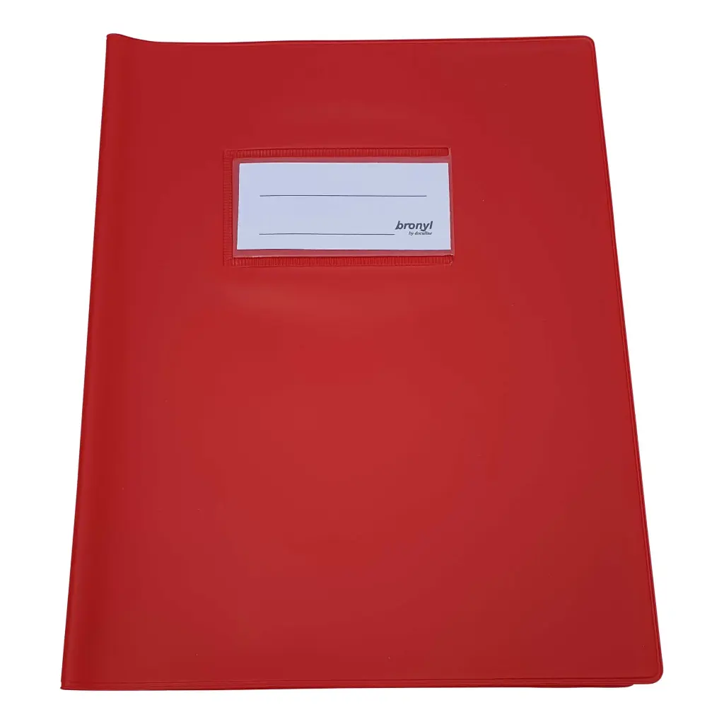 COUVRE-CAHIERS OPAQUES A5 ROUGE, LE LOT DE 10