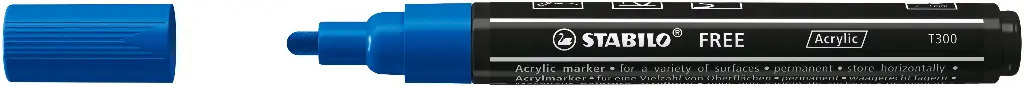 STABILO FREE ACRYLIC T300 BLAU, JE