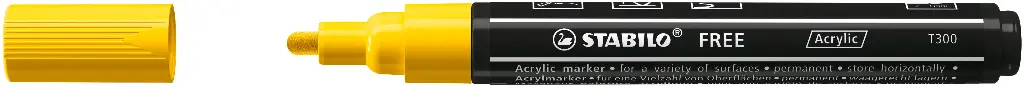 STABILO FREE ACRYLIC T300 GELB, JE