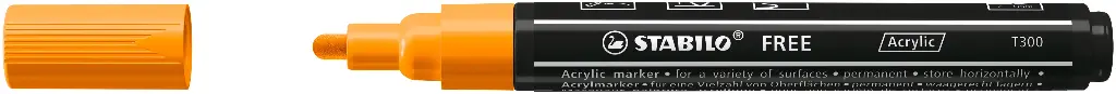 STABILO FREE ACRYLIC T300 ORANGE, EACH