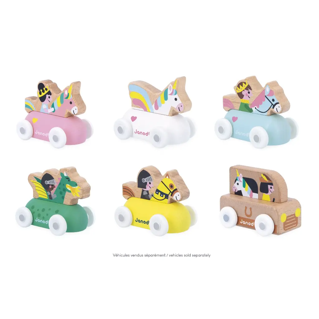 CROSS ROAD ENCHANTED KINGDOM UNIVERSE VEHICLES, SET OF 6