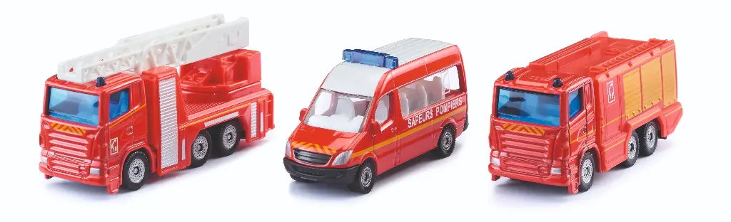 SET POMPIERS SIKU, 3 PIÈCES