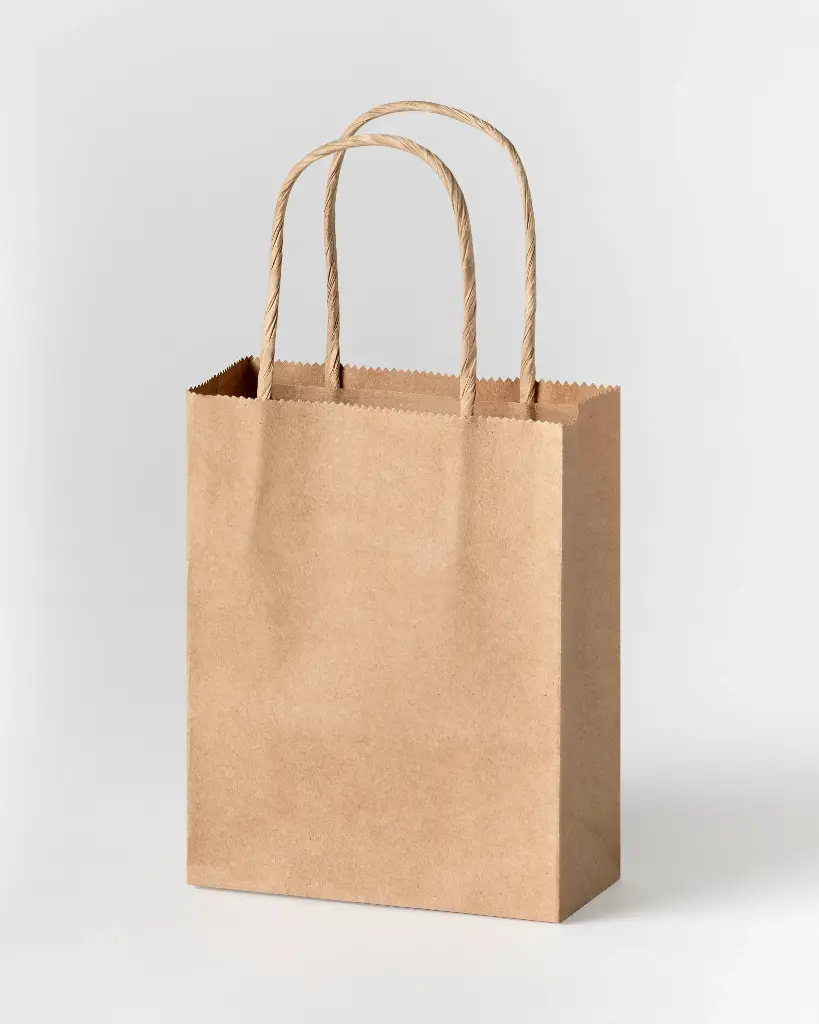 BROWN KRAFT PAPER BAGS 12X15CM, PACK OF 20