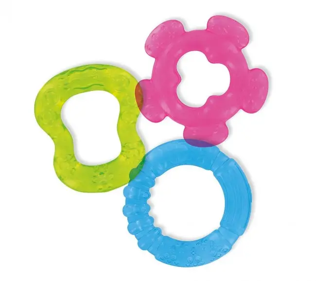 ANNEAUX DE DENTITION, LOT DE 3 