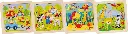 PUZZLES EN BOIS VARIÉS, LOT DE 4