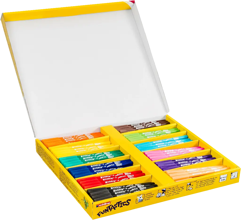 EDDING 15 FUNTASTIC- 1MM, SCHOOLPACK OF 144 PIECES