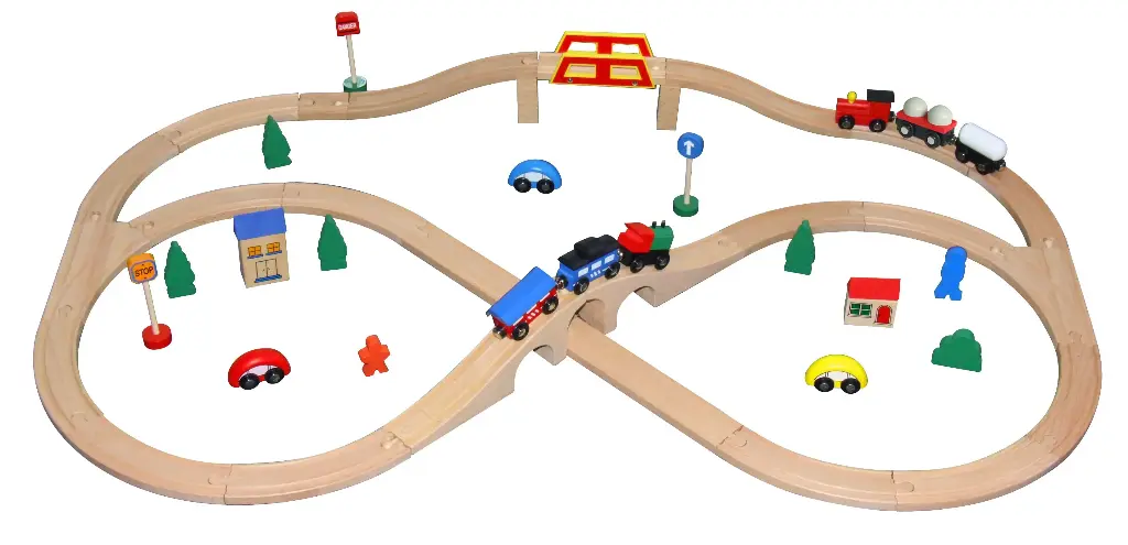 49-teiliges Eisenbahnset