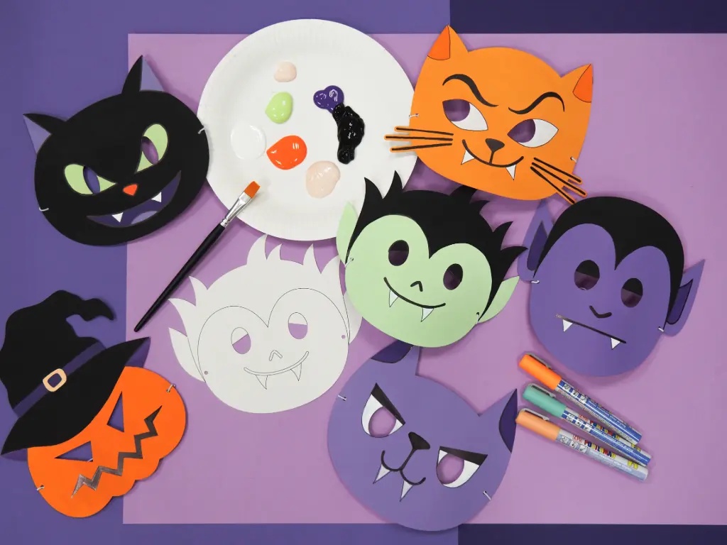 MASQUES À DÉCORER HALLOWEEN