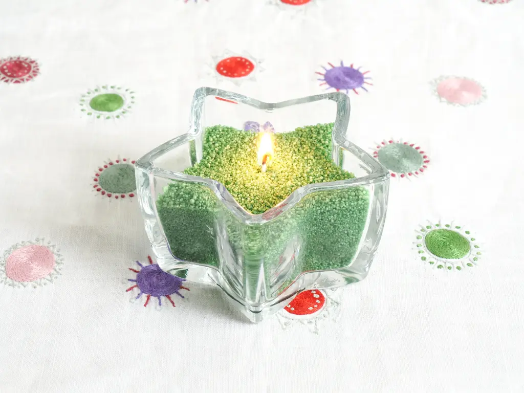 PHOTOPHORE EN VERRE ÉTOILE