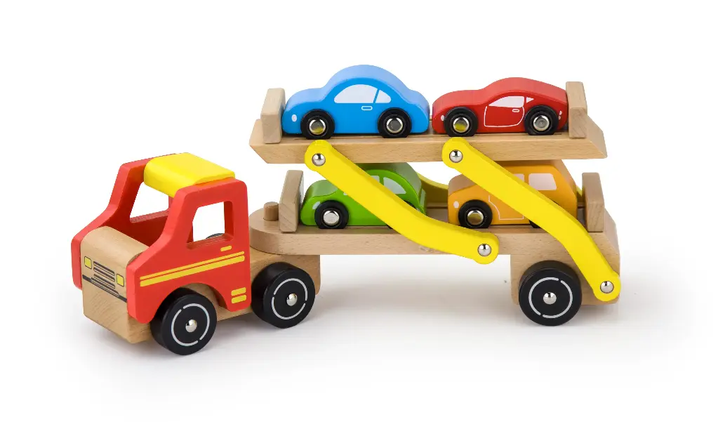RED CAR HAULER TRUCK
