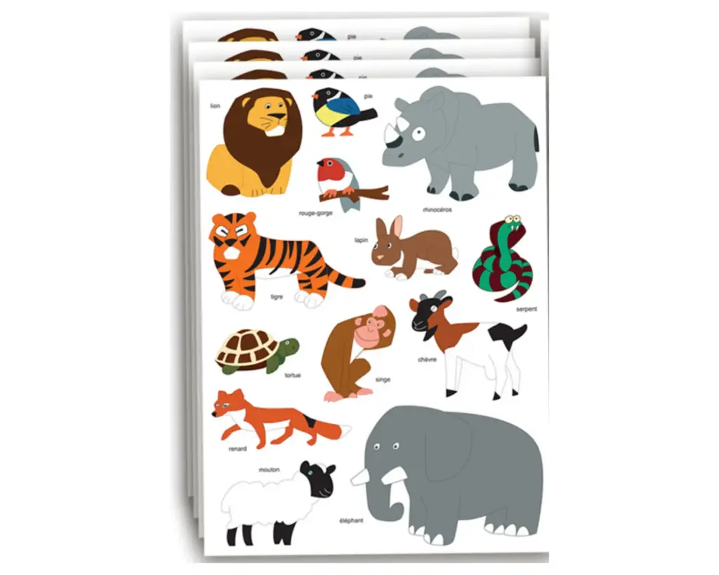 MAXI GOMMETTES SAFARI, 26 PCS