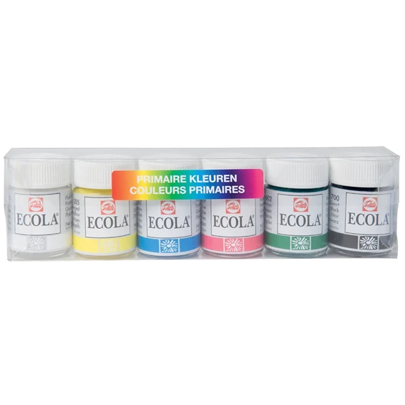 GOUACHE ECOLA SET COULEURS PRIMAIRES, 6X16ML
