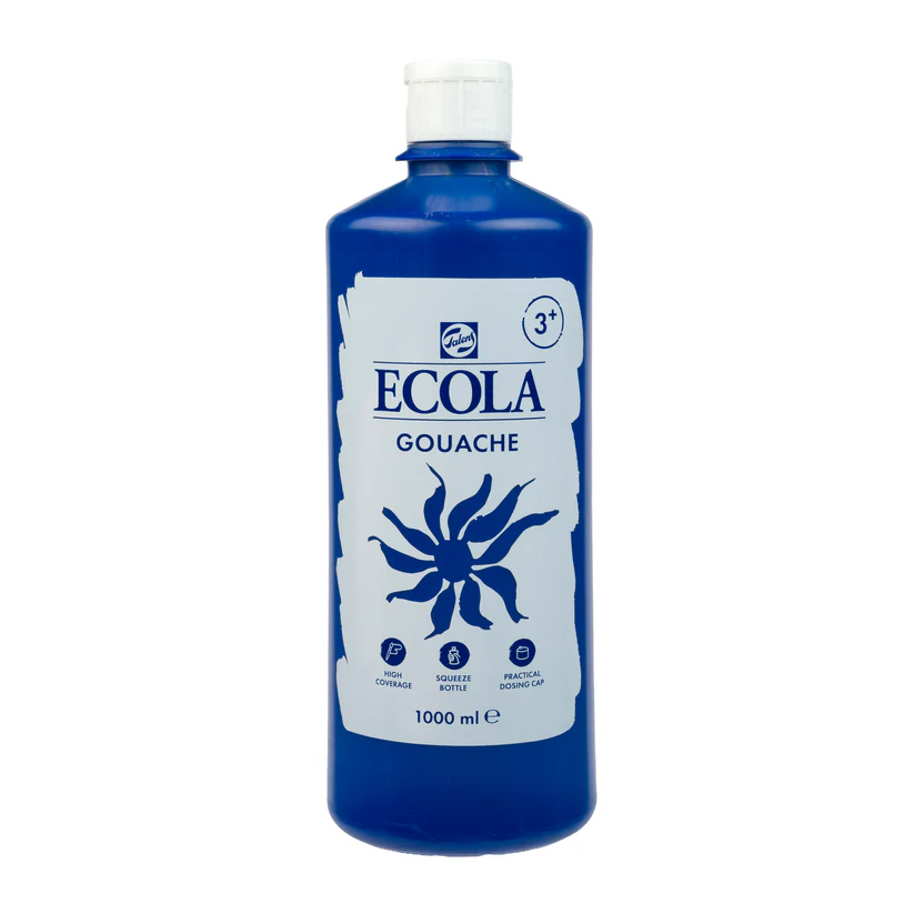 GOUACHE ECOLA BLEU FONCÉ, 1L
