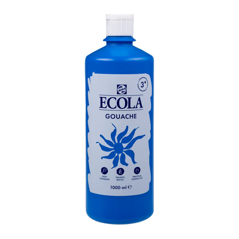 GOUACHE ECOLA BLEU CLAIR 501, 1L