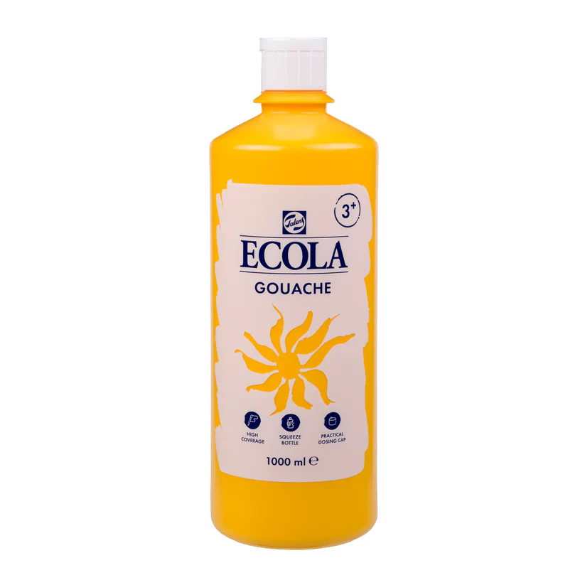 GOUACHE ECOLA JAUNE FONCÉ 202, 1L